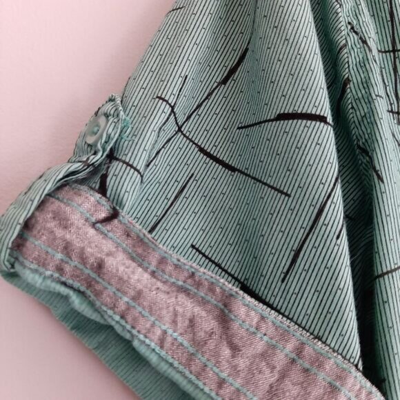 OXYGEN Button Down Casual Shirt Abstract Pattern Green Men's Sz M - Picture 10 of 12